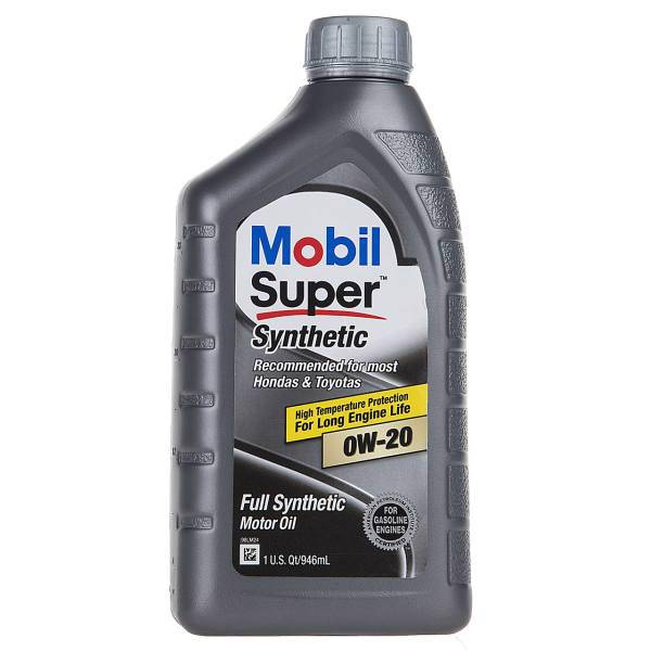 روغن موتور خودرو موبیل مدل Super Synthetic 0W-20 حجم 946 میلی لیتر، Mobil Super Synthetic 0W-20 Car Engine Oil 946ml