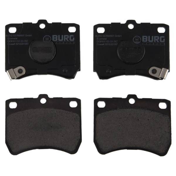 لنت ترمز جلو بورگ جرمنی مدل 3010201001 مناسب برای پراید، Burg Germany 3010201001 Front Brake Pad For Pride