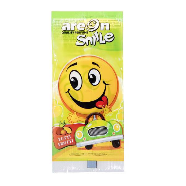 خوشبو کننده ماشین آرئون مدل Smile با رایحه بستنی میوه ای، Areon Smile Tutti Frutti Car Air Freshener