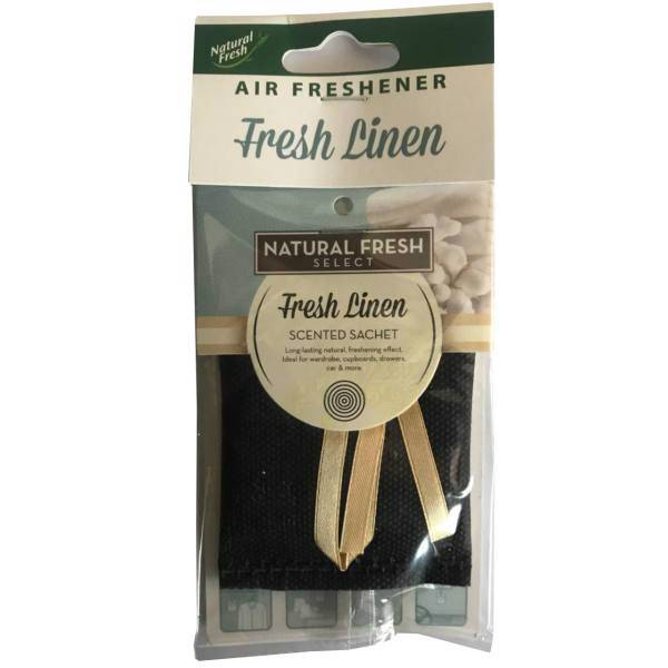 خوشبو کننده ماشین نچرال فرش مدل Sachet Fresh Linen، Natural Fresh Sachet Fresh Linen Car Air Freshener