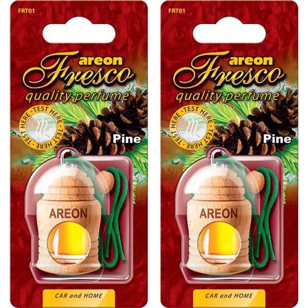 خوشبو کننده ماشین آرئون مدل فرسکو با رایحه چوب کاج - بسته دو عددی، Areon Fresco Pine Car Air Freshener - Pack Of 2