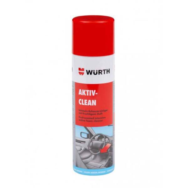 فوم تمیز کننده داخل خودرو وورث مدل Aktiv Clean حجم 500، Wurth Aktiv Clean Interior And Dashboard Cleaner 500ml