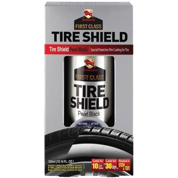 محافظ لاستیک مشکی براق بولزوان حجم 300 میلی لیتر، Bullsone Tire Shield Pearl Black 300ml