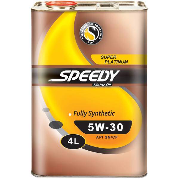 روغن موتور خودرو اسپیدی مدل Super Platinum 5W-30 حجم 4 لیتر، Speedy Super Platinum 5W-30 Engine Oil 4L