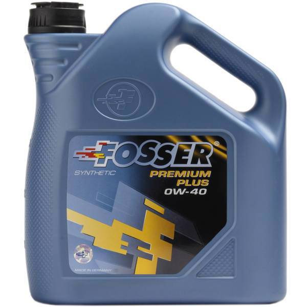 روغن موتور خودرو فوسر مدل Premium Plus 0W-40 حجم 4 لیتر، Fosser Premium Plus 0W-40 Engine Oil 4L