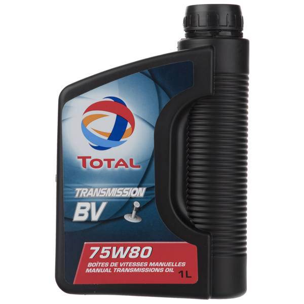 روغن گیربکس خودرو توتال مدل Transmission BV یک لیتری 75W-80، Total Transmission BV 75W-80 1L Car Gearbox Oil