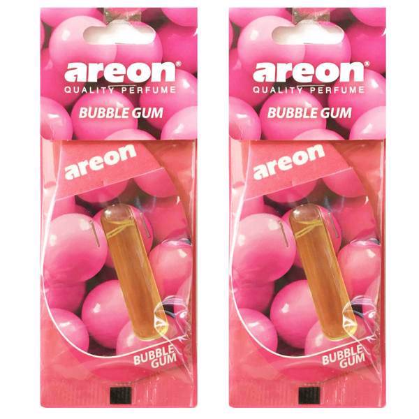 پک دو عددی خوشبو کننده آرئون مدل 5ml مایع با رایحه آدامس حبابی، Areon Liquid 5ml Bubble Gum Air Freshener Pack Of Two