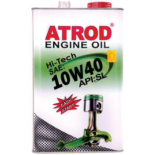 روغن موتور خودرو آترود مدل Hi-Tech 10w40 ظرفیت 4 لیتر، Atrod Hi-Tech 10w40 Engine Oil 4L