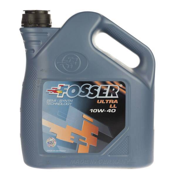 روغن موتور خودرو فوسر مدل Ultra LL 10W-40 حجم 4 لیتر، Fosser Ultra LL 10W-40 Engine Oil 4L