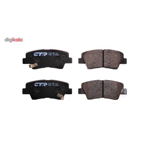 لنت ترمز عقب سی تی آر مدل CKKH-38 N مناسب برای سوناتا 2009، CTR CKKH-38 N Rear Brake Pad For Sonata 2009