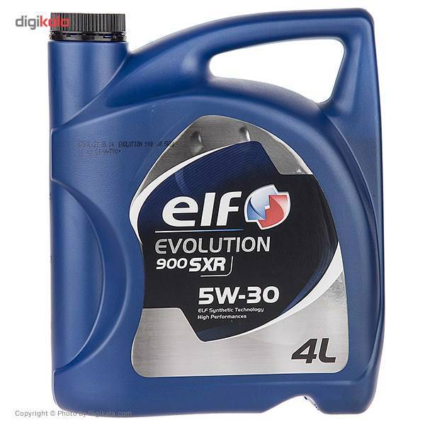 روغن موتور خودرو الف مدل Evolution 900 SXR حجم 4 لیتر، Elf Evolution 900 SXR Car Engine Oil 4 L