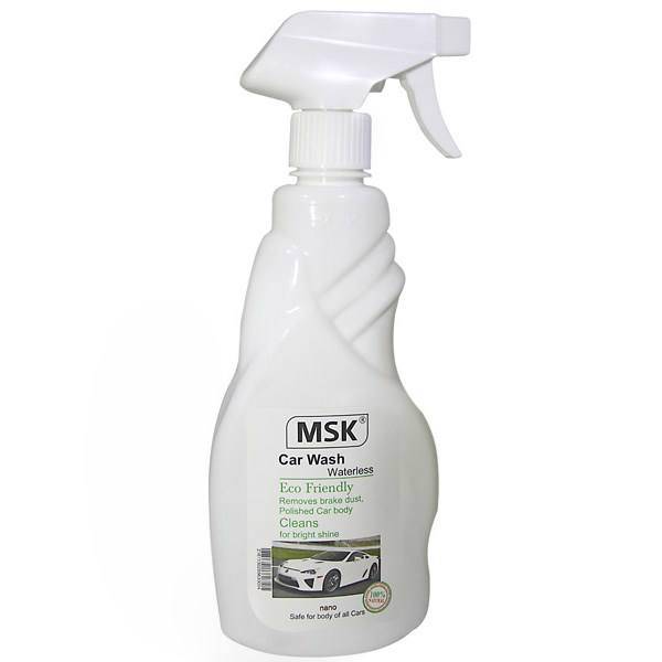 تمیزکننده خودرو MSK مدل بدون نیاز به آب حجم 500 میلی‌لیتر، MSK Car Wash Waterless 500ml