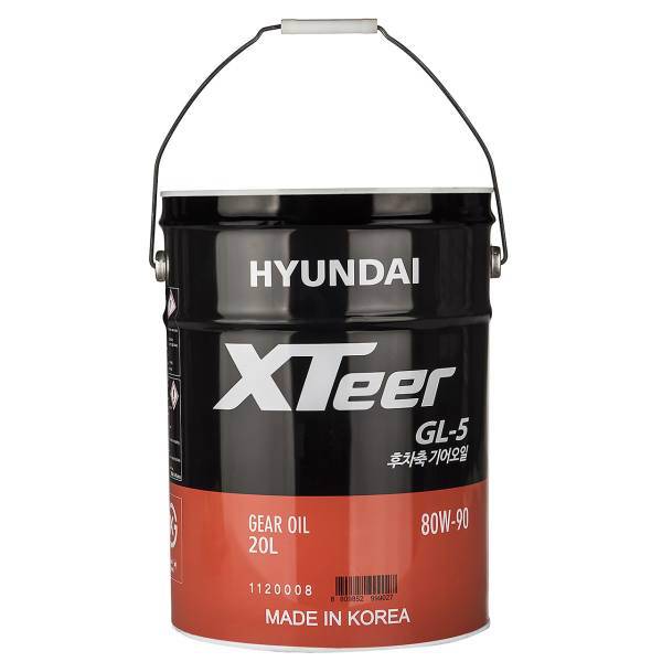 روغن گیربکس خودرو هیوندای اکستیر مدل GL5 حجم 20 لیتر 80W-90، Hyundai Xteer GL5 80W90 Gearbox Oil 20L