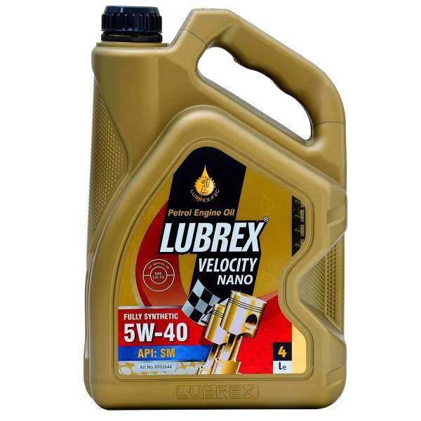 روغن موتور لوبرکس مدل Velocity Nano 5W40 حجم 4 لیتر، Lubrex Velocity Nano 5W40 Engine Oil 4L