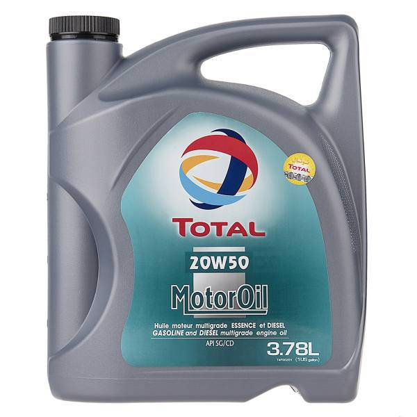 روغن موتور خودرو به توتال مدل Quartz Motor Oil ظرفیت 3.78 لیتر 20W-50، Beh Total Quartz Motor Oil 3.78L 20W-50 Car Engine Oil