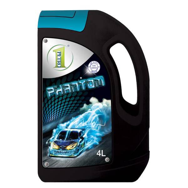 روغن موتور خودرو پترو 1 مدل فانتوم 20W50 ظرفیت 4 لیتر، Petro1 Phantom 20W-50 Engine Oil 4L