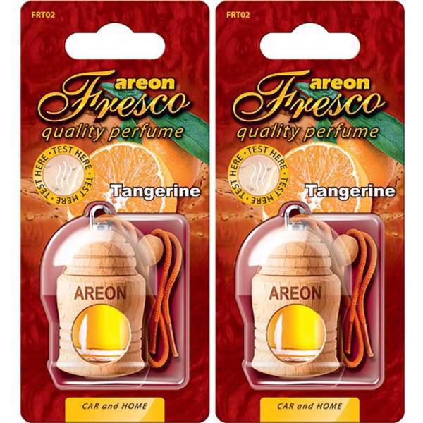 خوشبو کننده ماشین آرئون مدل فرسکو با رایحه نارنگی - بسته دو عددی، Areon Fresco Tangerine Car Air Freshener - Pack Of 2