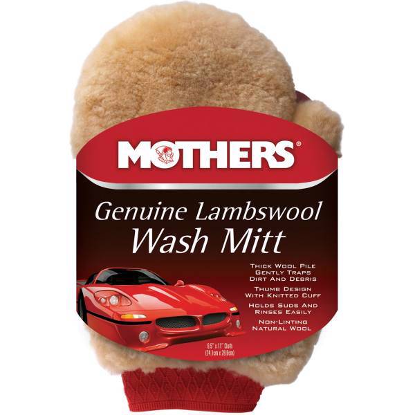 دستکش شست و شو از پشم بره خودرو مادرز مدل 156300، Mothers 156300 Car Wash Mitt From Lambswool