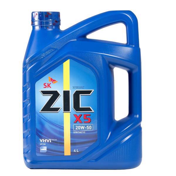 روغن موتورخودرو زیک مدل X5 20W50 حجم 4 لیتر، Zic X5 20W50 Engine Oil 4 Liter