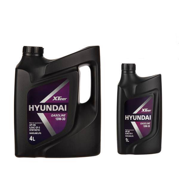 روغن موتور خودرو هیوندای اکستیر مدل 10W-30 ظرفیت 4+1 لیتر، Hyundai XTeer 10W-30 Engine Oil 4L Plus 1