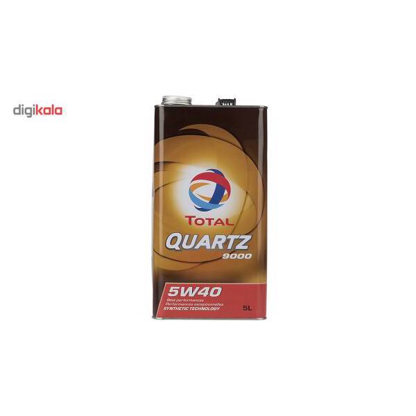 روغن موتور خودرو توتال مدل Quartz 9000 حجم 5 لیتر، Total Quartz 9000 Car Engine Oil 5 L