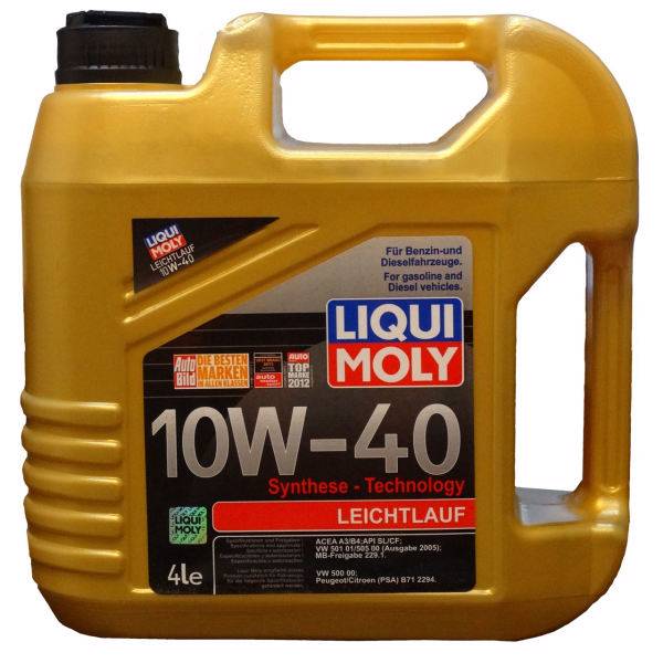 روغن موتور خودرو لیکومولی مدل LEICHTLAUF 10W_40 حجم 4 لیتر، Liqui Moly LEICHTLAUF 10W_40 Engine Oil 4 L