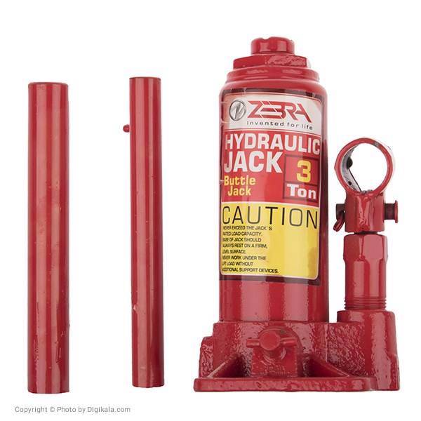 جک هیدرولیک خودرو زبرا مدل 3Ton، Zebra 3Ton Hydraulic Bottle Jack