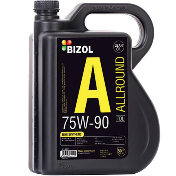 روغن گیربکس خودرو بیزول مدل Allround TDL 75W-90 ظرفیت 5 لیتر، Bizol Allround TDL 75W-90 Gearbox Oil 5L