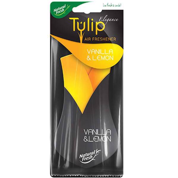 خوشبو کننده ماشین نچرال فرش مدل Tulip Vanilla Lemon، Natural Fresh Tulip Vanilla Lemon Car Air Freshener