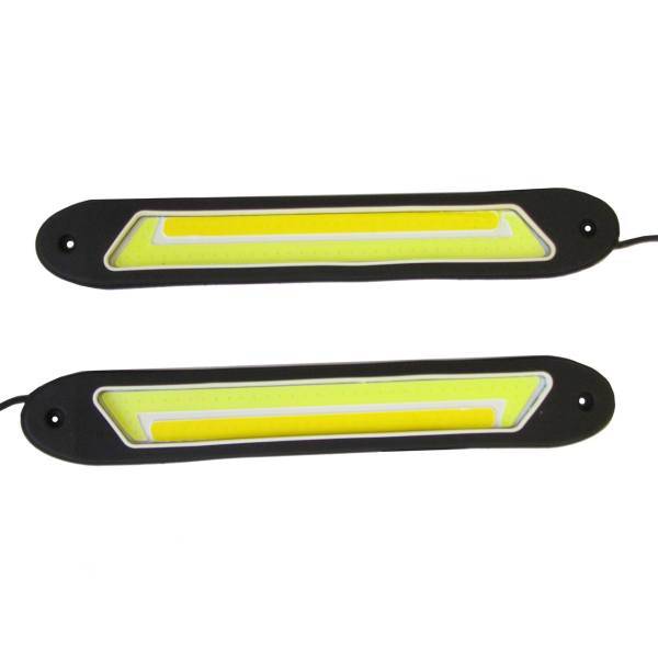 چراغ سی او بی خودرو دی تایم رانینگ لایت مدل Trapezoidal بسته 2 عددی، Daytime Running Light Trapezoidal COB Pack Of 2