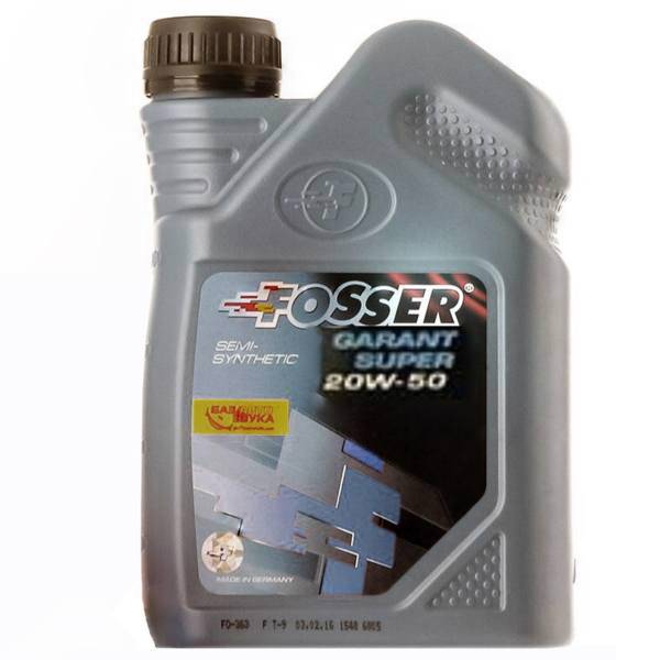 روغن موتور خودرو فوسر مدل Garant Super 20W-50 حجم 4 لیتر، Fosser Garant Super 20W-50 Engine Oil 4 L