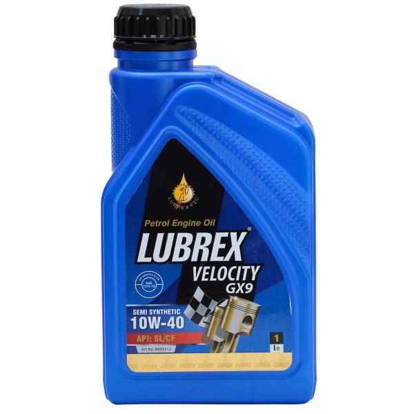 روغن موتور لوبرکس مدل Velocity GX9 10W40 حجم 1 لیتر، Lubrex Velocity GX9 10W40 Engine Oil 1L