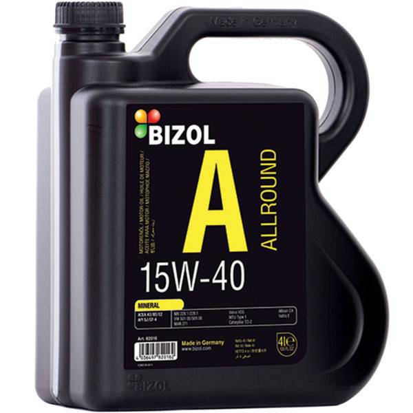 روغن موتور خودرو بیزول مدل Allround 15W-40 ظرفیت 4 لیتر، Bizol Allround 15W-40 Engine Oil 4L