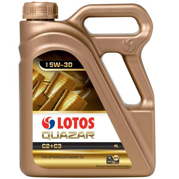 روغن موتور خودرو لوتوس مدل Quazar C2+C3 حجم 4 لیتر، Lotos Quazar C2+C3 Engine Oil 4L