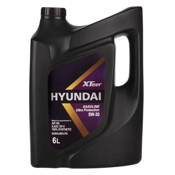 روغن موتور خودرو هیوندای اکستیر اولترا پروتکشن مدل 5W-30 ظرفیت 6 لیتر، Hyundai XTeer Ultra Protection 5W-30 Engine Oil 6L