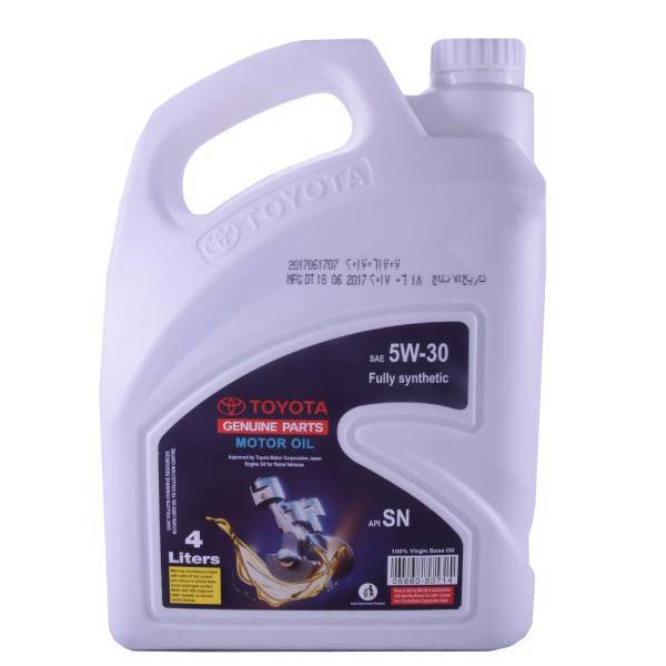 روغن موتور خودرو تویوتا جنیون پارتس مدل 83714-08880 حجم 4 لیتر، Toyota Geniune Parts 08880-83714 Car Engine Oil 4L