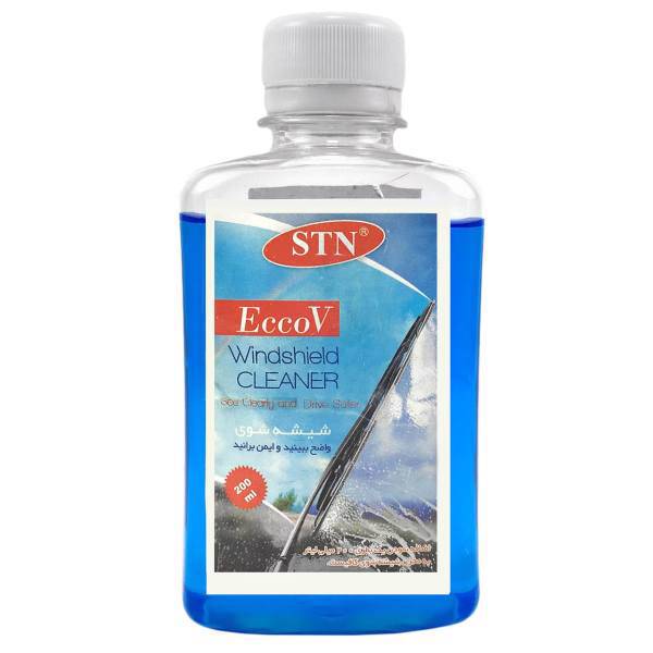 محلول شیشه شوی خودرو اس تی ان مدل EccoV حجم 200 میلی لیتر، STN EccoV Windshield Cleaner 200ml