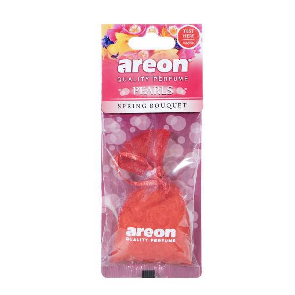 خوشبو کننده ماشین آرئون مدل Pearls با رایحه گل های بهاری، Areon Pearls Spring Bouquet Car Air Freshener