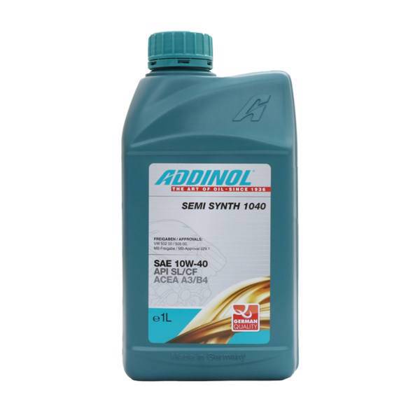 روغن موتور ادینول مدل Semi Synth 1040 ظرفیت 1 لیتر، Addinol Semi Synth 1040 Engine Oil 1 Liter