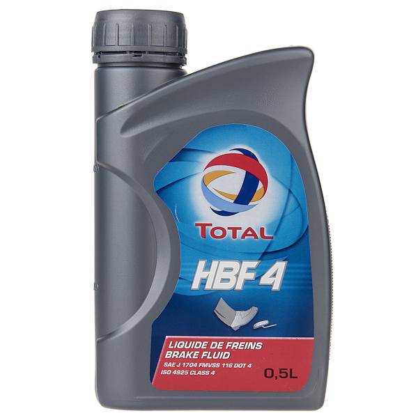 روغن ترمز خودرو توتال مدل HBF 4 حجم 500 میلی لیتر، Total HBF 4 Car Brake Oil 500mL