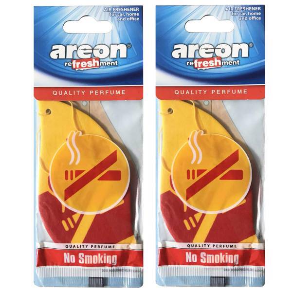 خوشبو کننده ماشین آرئون مدل Refreshment No Smoking- بسته 2 عددی، Areon Refreshment No Smokng Car Air Freshener- Pack of 2