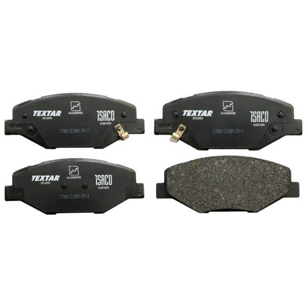 لنت ترمز جلو تکستار مدل 1620103508 مناسب برای سمند ملی، Textar 1620103508 Front Brake Pad For Samand