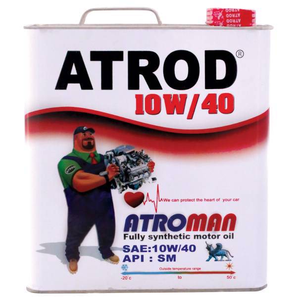 روغن موتور خودرو آترود مدل Atroman 10w40 ظرفیت 5لیتر، Atrod Atroman 10w40 Engine Oil 5L