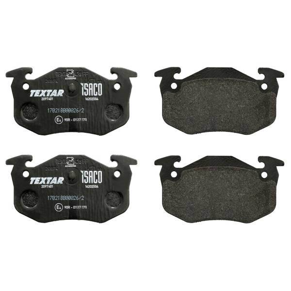 لنت ترمز عقب تکستار مدل 1620200416 مناسب برای پژو 206، Textar 1620200416 Rear Brake Pad For Peugeout 206