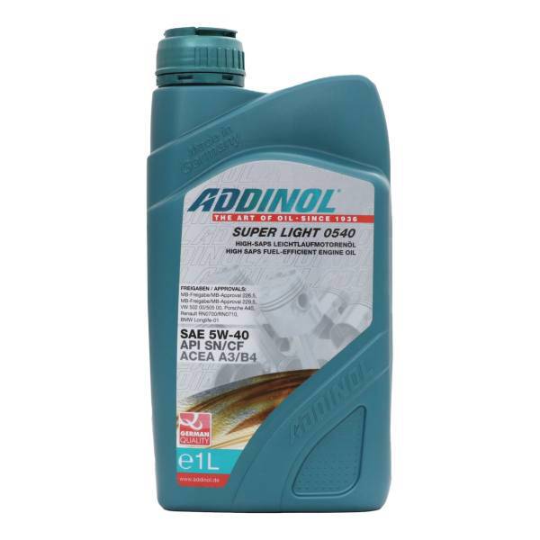 روغن موتور ادینول مدل Suepr Light 0540 ظرفیت 1 لیتر، Addinol Super Light 0540 Engine Oil 1 Liter