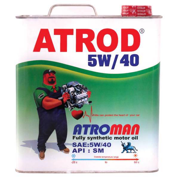 روغن موتور خودرو آترود مدل Atroman 5w40 حجم 5L، Atrod Atroman 5w40 Engine Oil 5L