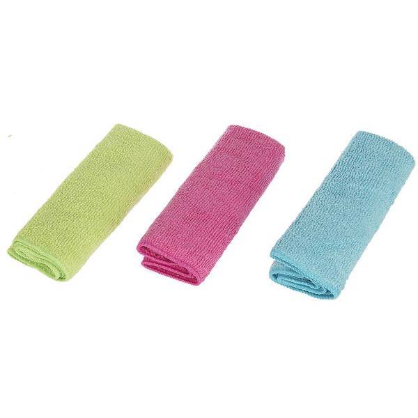 دستمال ماکروفایبر نانو اسکاچی کد 960717 بسته 3 عددی، Eskachi 960717 Cleaning Cloths Pack Of 3