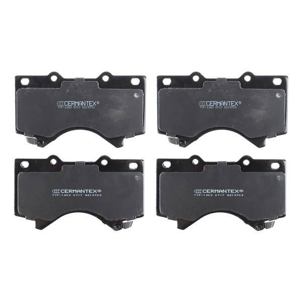 لنت ترمز جلو سرمنتکس مدل TYF-1303 مناسب برای تویوتا لندکروزر، Cermantex TYF-1303 Front Brake Pad For Toyota Landcruiser