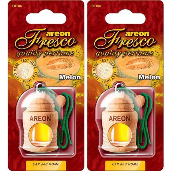 خوشبو کننده ماشین آرئون مدل فرسکو با رایحه ملون - بسته دو عددی، Areon Fresco Melon Car Air Freshener- Pack Of 2