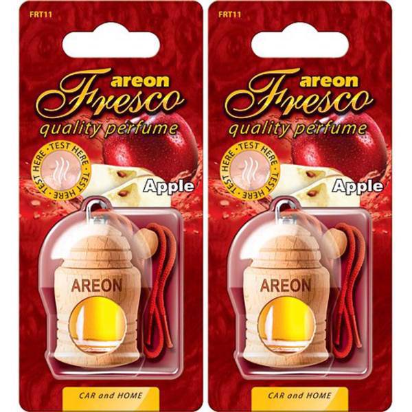 خوشبو کننده ماشین آرئون مدل فرسکو با رایحه سیب - بسته دو عددی، Areon Fresco Apple Car Air Freshener - Pack Of 2